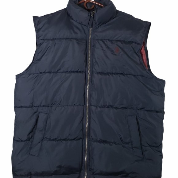 U.S. Polo Assn Men's XL Sleeveless Blue Jacket - Picture 1 of 8